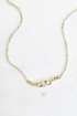Gold CZ Link Chain Necklace